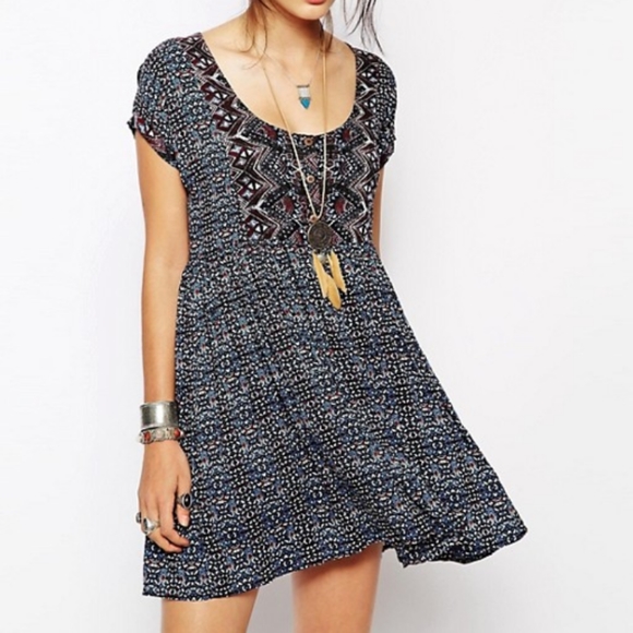 Free People Dresses & Skirts - Free People Boho Sundown Mini Dress